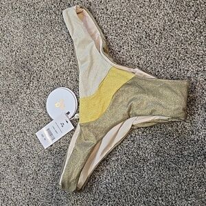 NWT PQ Women Haven Wave Bottom Teeny Swim Sz S